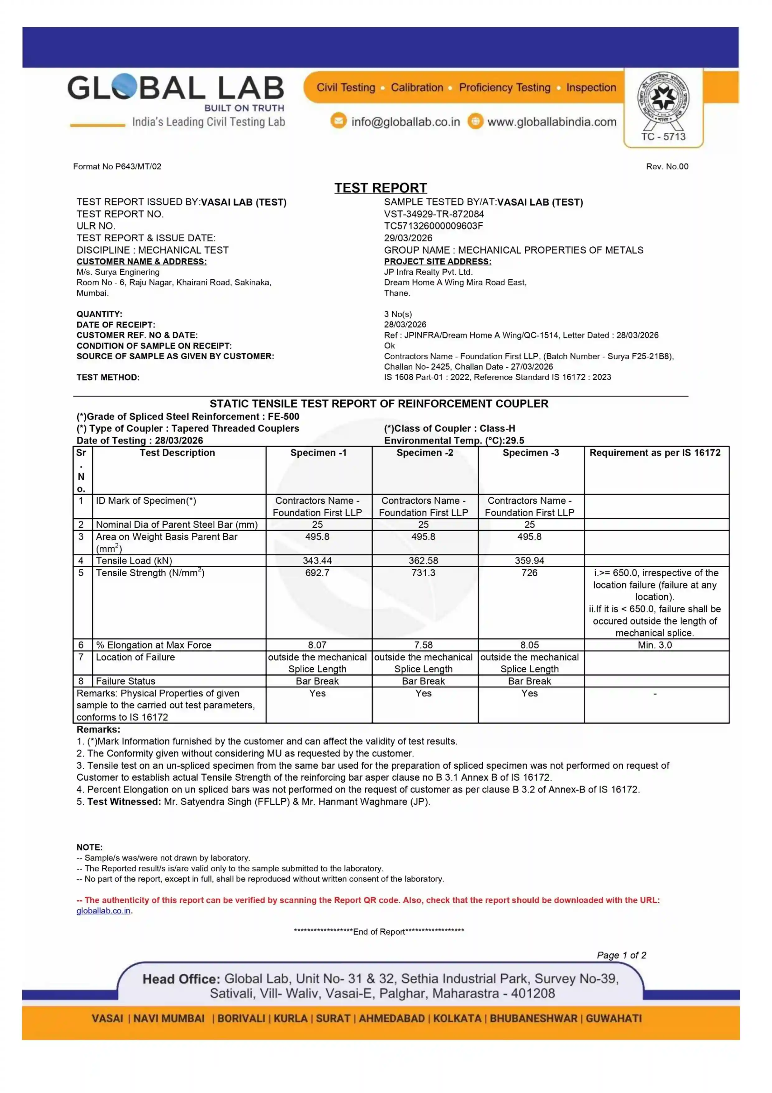 Test Report 1